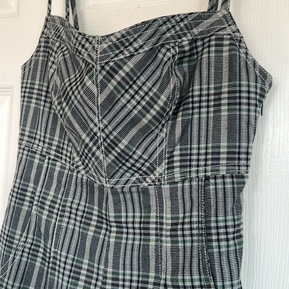 URBAN OUTFITTERS XS ROMPER FLANNEL STYLE ROMPER CUTE UO CUTE MINI DRESS ROMPER - Picture 5 of 16